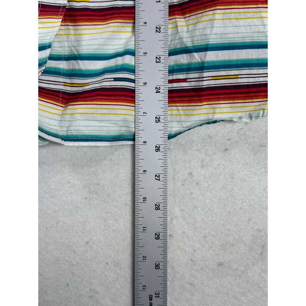 Ariat Real Womens Kirby Stretch Western Shirt Aztec Multi Stripe Fitted  L/S - Picture 7 of 12
